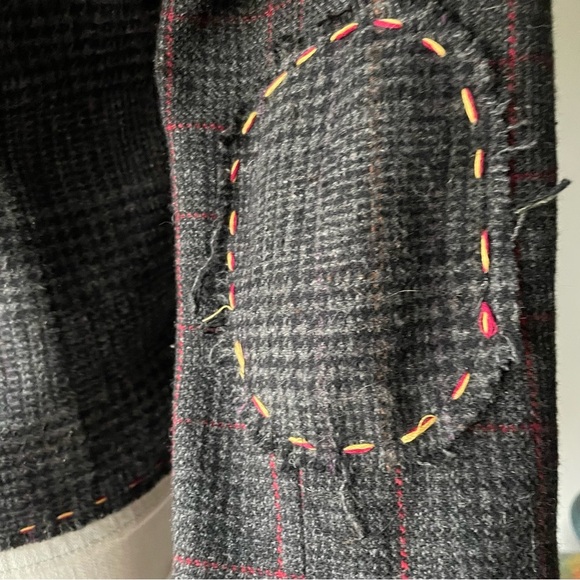 Vintage La Classe Couture Canada Rare Tweed Steam Punk Wool Blend Blazer Jacket - Picture 2 of 13